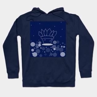 Indoor flower with dark blue color background Hoodie